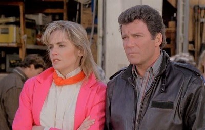 Sharon Stone and William Shatner on the case